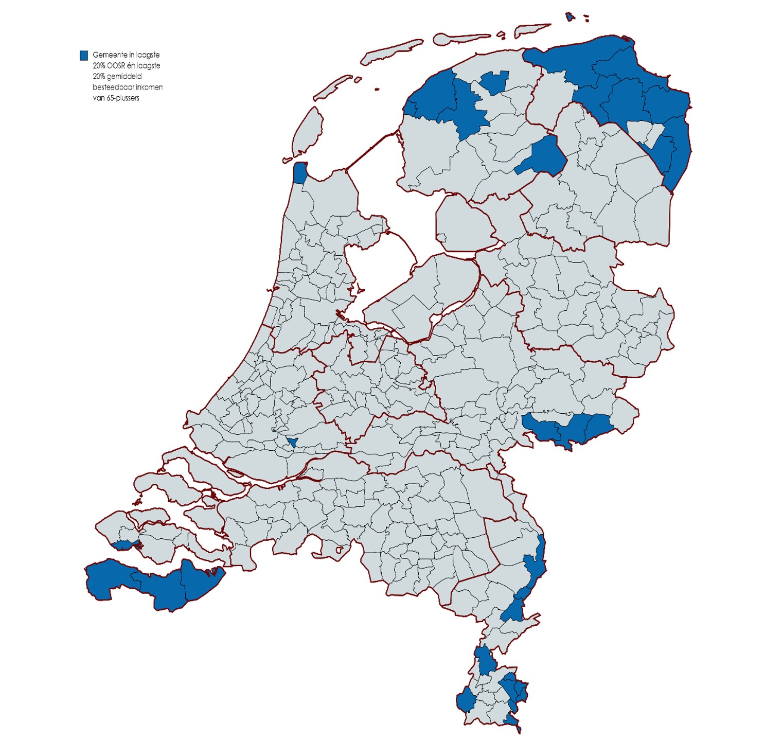 Combinatie weinig mantelzorg én lage inkomens vooral in Limburg en Noord-Nederland