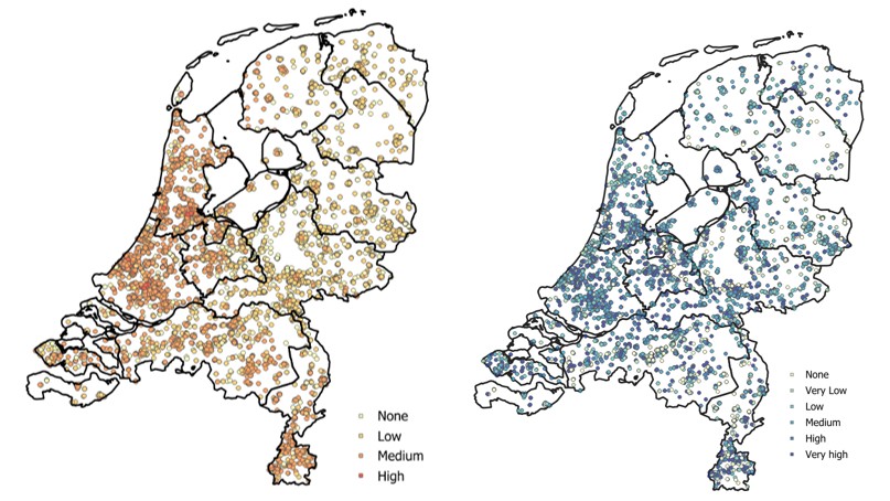Hitte- en waterrisico per langdurige zorginstelling 